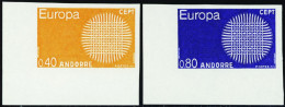 Andorre Non Dentelés N°202/203  Europa 1970 (2 Valeurs) Qualité:** Cote:110 - Andere & Zonder Classificatie