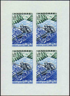 Andorre Non Dentelés N°196 Canoë-kayak Feuillet De 4 Timbres Non Dentelés Qualité:** Cote:260 - Other & Unclassified