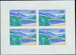 Andorre Non Dentelés N°163A   0,90 Croix Gothique De Meritxell Feuillet De 4 Timbres Qualité:** Cote:380 - Andere & Zonder Classificatie