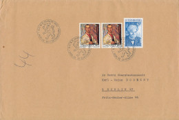 Luxembourg Cover Sent To Germany 28-4-1975 Topic Stamps - Lettres & Documents