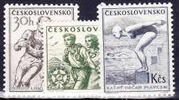 ** Tchécoslovaquie 1954 Mi 856-8 (Yv 765-7), (MNH)** - Ungebraucht