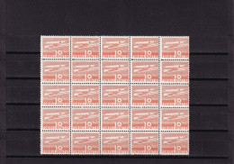 G018 Romania 1936 Aviation Tax Stamp Block MNH - Ungebraucht