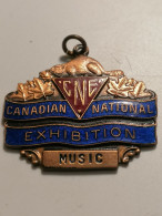 CNE CANADIAN NATIONAL EXHIBITION MUSIC BENNET TORONTO MEDAGLIA MEDAL - Autres & Non Classés