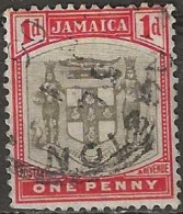 JAMAICA 1903 Arms Of Jamaica - 1d. - Grey And Red FU - Jamaïque (...-1961)