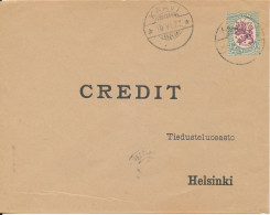 Finland Cover Sent To Germany Helsinki 18-6-1927  Single Lion Type Stamp - Briefe U. Dokumente