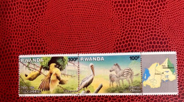 RWANDA 1986 2v Neuf MNH ** Ucello Oiseau Bird Pájaro Vogel - Pappagalli & Tropicali