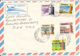 Zimbabwe Air Mail Cover Sent To Germany 26-2-1990 Topic Stamps - Zimbabwe (1980-...)