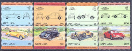 SANTA LUCÍA COCHES 1985 Yv 728/35 MNH - St.Lucia (1979-...)