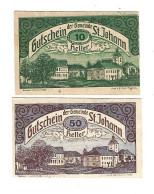 **Austria Notgeld St Johann Im Engstten 10+50 Heller 897c Cat Val 2 Euro - Oesterreich