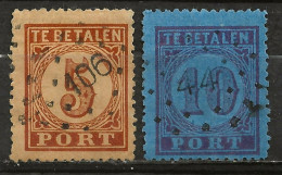 PAYS-BAS: Obl., TAXE: YT N° 1 Et 2, TB - Postage Due