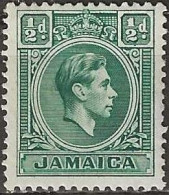 JAMAICA 1938 King George VI - ½d. - Green MH - Jamaica (...-1961)