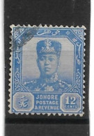 MALAYA - JOHORE 1940 12c SG 114 FINE USED - Johore