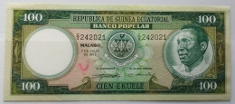 1975 Guinea Equatoriale 100 Ekuele  UNC P-6 (B/75 - Guinea Equatoriale