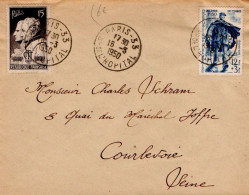 AFFRANCHISSEMENT COMPOSE SUR LETTRE DE PARIS 33 - Postal Rates