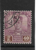 MALAYA - JOHORE 1936 40c SG 118 FINE USED Cat £20 - Johore