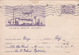 SODIUM FACTORY, USED,  1963, COVERS  STATIONERY   ROMANIA - Ganzsachen