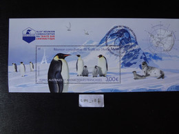 T.A.A.F TERRES AUSTRALES ET ANTARCTIQUES FRANCAISES 2021 BLOC RÉUNION CONSULTATIVE TRAITÉ SUR L'ANTARCTIQUE OBLITÉRATION - Unused Stamps