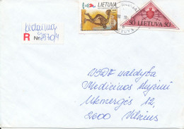 Lithuania Registered Cover Sent To Vilnius Kėdainiai 29-10-1996 - Lituanie