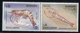 Bangladesh N°358/359 - Crevettes - Neuf ** Sans Charnière - TB - Bangladesh