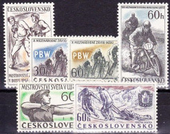 ** Tchécoslovaquie 1957 Mi 1013-7+1034 (Yv 900-4+919), (MNH)** - Ungebraucht