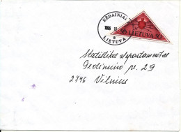 Lithuania Cover Sent To Vilnius Kedainiai 18-10-1996 Single Franked - Litauen