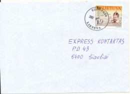 Lithuania Cover Sent To Siauliai Surdegis 15-11-2002 Single Franked - Lituanie