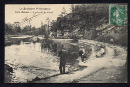 56 ROHAN - Les Bords Du Canal - Pêcheur - Rohan