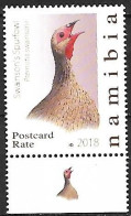 Namibia - MNH ** 2018 BIRDPEX : Swainson's Spurfowl -   Pternistis Swainsonii - Hühnervögel & Fasanen