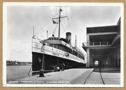 BRINDISI PIROSCAFO IN PORTO STAZIONE MARITTIMA VG. 1960 N°H356 - Brindisi