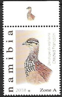 Namibia - MNH ** 2018 BIRDPEX :  Crested Francolin   - Ortygornis Sephaena - Gallináceos & Faisanes