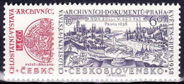 ** Tchécoslovaquie 1958 Mi 1073-4 (Yv 957-8), (MNH)** - Ungebraucht