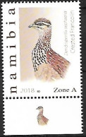 Suriname (Surinam) - MNH ** 2018 BIRDPEX :  Crested Francolin  -  Ortygornis Sephaena - Gallináceos & Faisanes