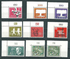 Saar MiNr. 402, 403, 408, 429, 430, 431, 432, 436 ** Bogenecken   (sab16) - Unused Stamps