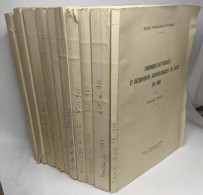 Chronique Des Fouilles Et Découvertes Archéologiques En Grèce - 10 Années Entre 1958 Et 1968 (année 1962 Manquante) - Ec - Archäologie