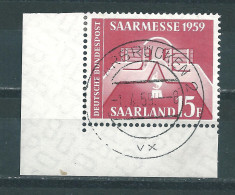 Saar MiNr. 447 Bogenecke Vollstempel (sab16) - Sonstige & Ohne Zuordnung