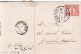 Ansicht 23 Mei 1910 Schagen *1* (langebalk) Naar Barsingerhorn (hulpkantoor Kleinrond) - Poststempels/ Marcofilie