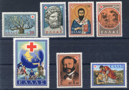 REF 002 > GRECE < Yvert N° 693 à 699 * *  Neuf Luxe MNH * * --- Grécia - Croix Rouge < Henri Dunant - Ongebruikt