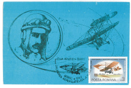 MAX 23 - 15 AIRPLANE, Aurel Vlaicu, Romania - Maximum Card - 1982 - Maximumkarten (MC)