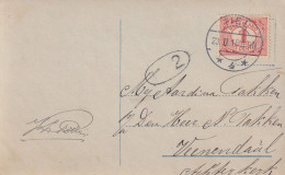 Ansicht 23 Feb 1916 Tiel *4* (langebalk) - Poststempel
