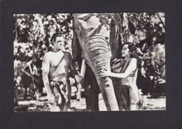 CPSM Weissmuller Johnny Tarzan Non Circulée éléphant Maurren O' Sullivan - Entertainers