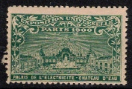 FRANCE     VIGNETTES      Exposition Universelle Paris 1900   Palais De L'Electricité - Chateau D'Eau - Tourism (Labels)