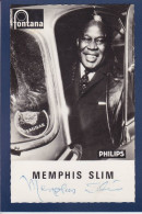 CPSM Autographe Signature Memphis Slim - Cantantes Y Musicos
