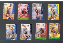 AUSTRALIA  - SG 1606.1621 - 1996 FOOTBALL: 8 DIFFERENT STAMPS OF THE SET      -  USED - Gebruikt