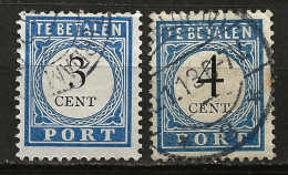 PAYS-BAS: Obl., TAXE: YT N° 42 Et 43, TB - Postage Due