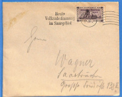 Saar - 1935 - Lettre De Saarbrücken - G30199 - Brieven En Documenten