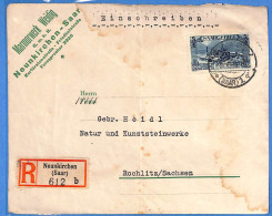 Saar - 1928 - Lettre Einschreiben De Neunkirchen - G30177 - Cartas & Documentos