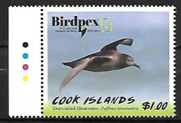 Cook Islands  - MNH ** 2018 BIRDPEX 8 :  Short-tailed Shearwater  -  Ardenna Tenuirostris - Marine Web-footed Birds