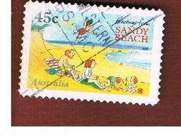 AUSTRALIA  -  SG 1635 -      1996  BOOKS FOR CHILDREN: SANDY BEACH         -       USED - Oblitérés