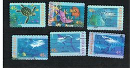 AUSTRALIA  -  SG 1563.1568  -      1995  MARINE LIFE: COMPLET SET OF  6                  -       USED - Used Stamps
