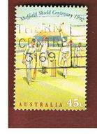 AUSTRALIA  -  SG 1382  -      1992  CRICKET: GAME IN PROGRESS    -       USED - Usati